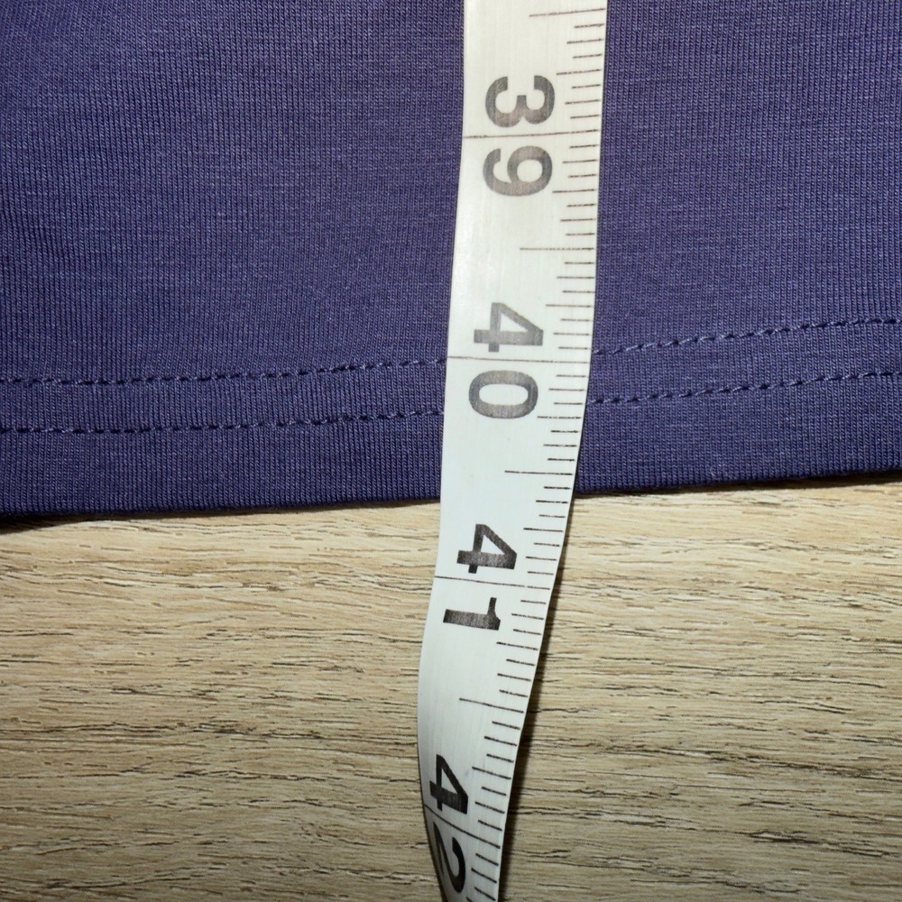 Pact Organic Cotton Wrap V-Neck Dress Purple XXXL Short Sleeve A-Line Fit Flare - Picture 4 of 6